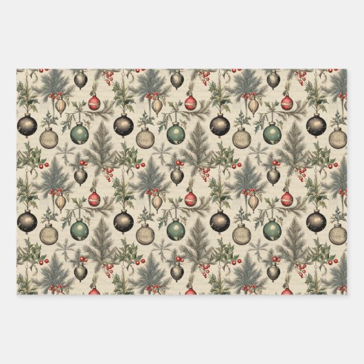  kerstpapier inpakpapier vel (Voorkant 2)