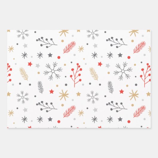 kerstpapier inpakpapier vel (Voorkant 3)