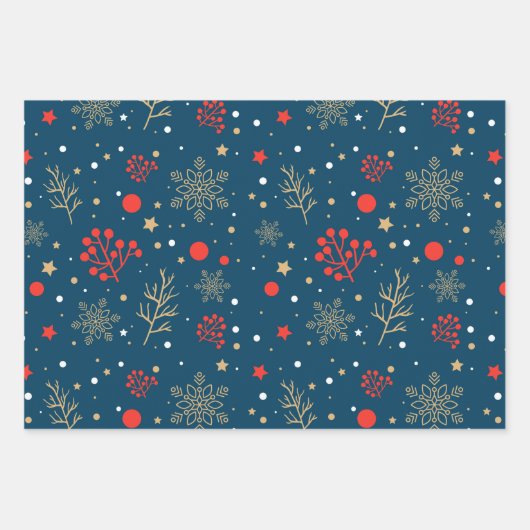 kerstpapier inpakpapier vel (Voorkant 2)