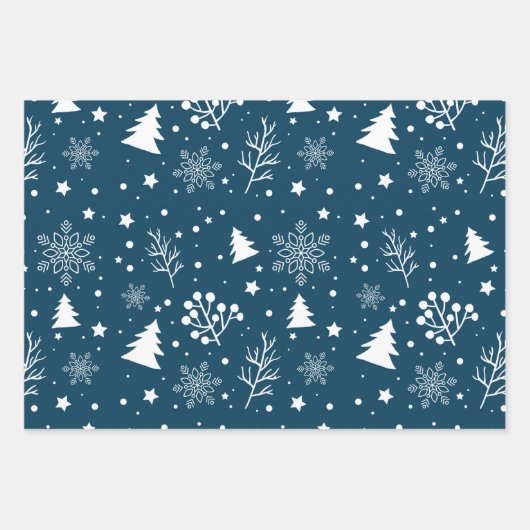 kerstpapier inpakpapier vel (Voorkant)