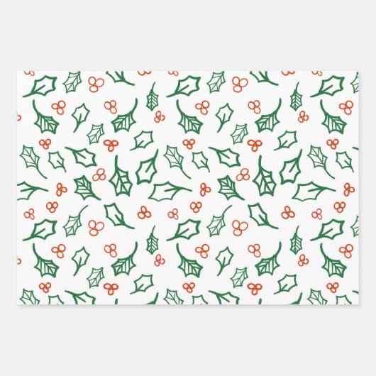 kerstpapier inpakpapier vel (Voorkant)