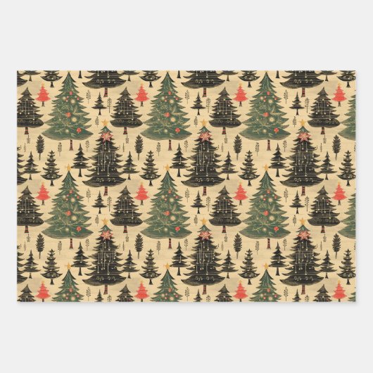 kerstpapier inpakpapier vel (Voorkant 2)