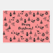 kerstpapier inpakpapier vel (Voorkant 3)