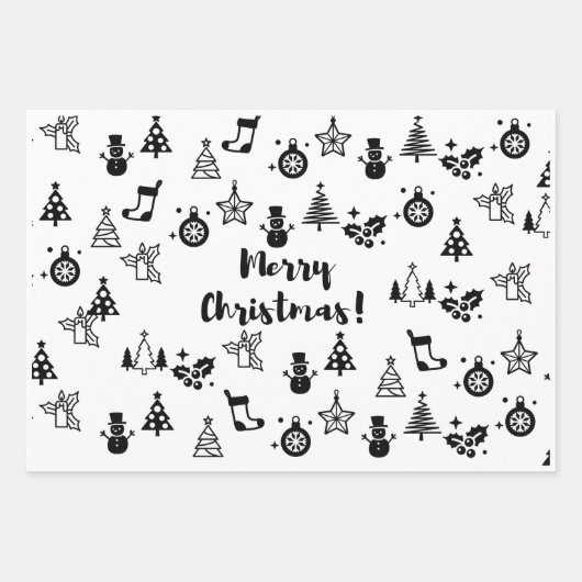 kerstpapier inpakpapier vel (Voorkant 2)