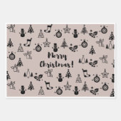 kerstpapier inpakpapier vel (Voorkant)