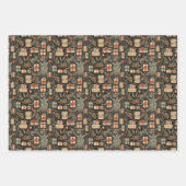  kerstpapier inpakpapier vel (Voorkant 3)