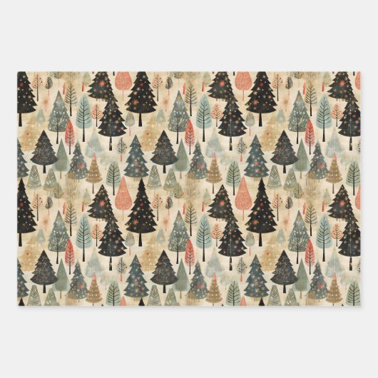  kerstpapier inpakpapier vel (Voorkant)