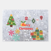 kerstpapier inpakpapier vel (Voorkant)