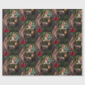 kerstpapier Kat Cadeaupapier (Vlak)