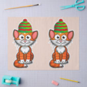 kerstpapier kat tissuepapier (Craft)