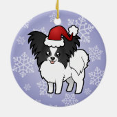 kerstpapier keramisch ornament (Achterkant)