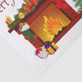 kerstpapier/kerstboom tissuepapier (Detail)