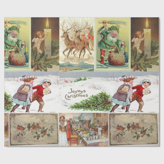 kerstpapier, kerstcadeautje,  cadeaupapier (Vlak)