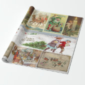 kerstpapier, kerstcadeautje,  cadeaupapier (Uitgerold)