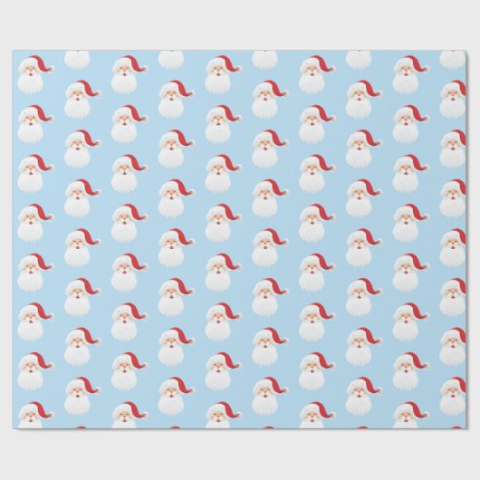 kerstpapier — Kerstman Cadeaupapier (Vlak)