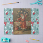 kerstpapier,  kerstman tissuepapier (Craft)
