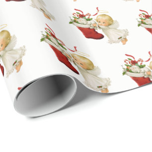kerstpapier — Little Angel Cadeaupapier