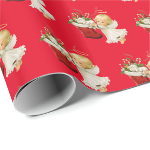 kerstpapier — Little Angel Cadeaupapier