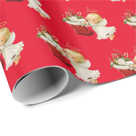 kerstpapier — Little Angel Cadeaupapier (Rol Hoek)