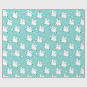 Kerstpapier, Llama Angels Cadeaupapier (Vlak)