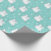 Kerstpapier, Llama Angels Cadeaupapier (Hoek)