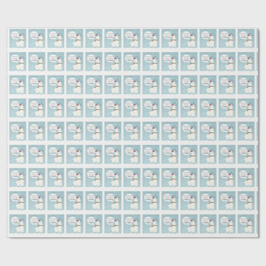 kerstpapier, llama cadeaupapier (Vlak)