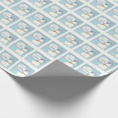 kerstpapier, llama cadeaupapier (Hoek)