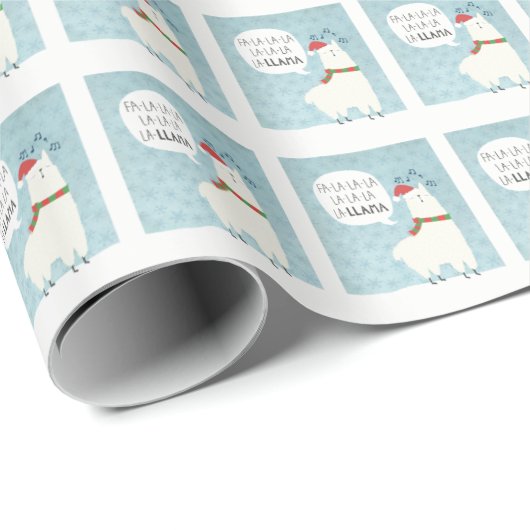 kerstpapier, llama cadeaupapier (Rol Hoek)