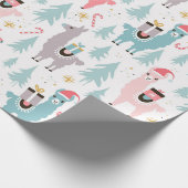 kerstpapier - Llama Cadeaupapier (Hoek)