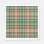 Kerstpapier Luiers, groen en rood Servet (Voorkant)