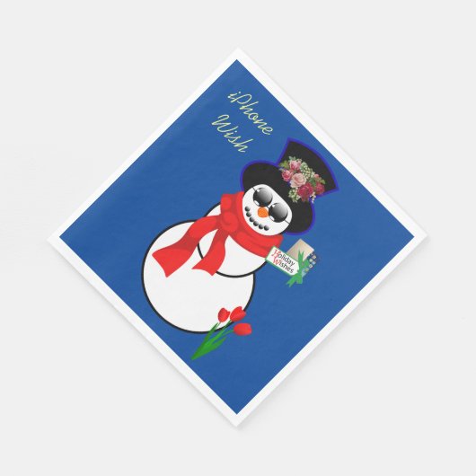 kerstpapier luiers, ik wil graag servet (Hoek)