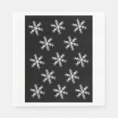kerstpapier luiers, Merry Snowflakes Servet (Voorkant)