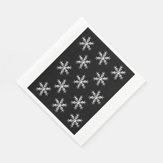 kerstpapier luiers, Merry Snowflakes Servet (Hoek)