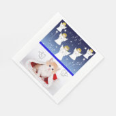 Kerstpapier luiers, pretkerst, Kitten Servet (Hoek)