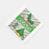 kerstpapier luiers, pretkerst, muizen servet (Hoek)