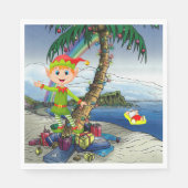 kerstpapier luiers, pretkerst, strand servet (Voorkant)