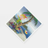 kerstpapier luiers, pretkerst, strand servet (Hoek)