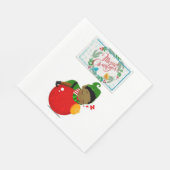 kerstpapier luiers, prettige kerst, Afrikaans Servet (Hoek)