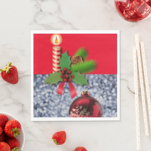 kerstpapier luiers, prettige kerst, kaarsje servet (Insitu)