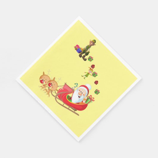 kerstpapier luiers, prettige kerstkerstkerstkerstk servet (Hoek)