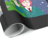 kerstpapier met animatiemostijl cadeaupapier (Rol Hoek)