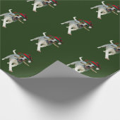 kerstpapier met boomwond cadeaupapier (Hoek)