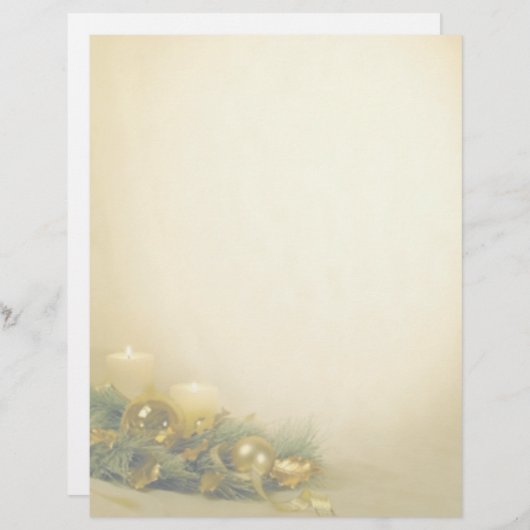 kerstpapier met briefhoofd (Voorkant / Achterkant)