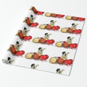 kerstpapier met bulledog cadeaupapier