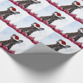 kerstpapier met bulledog cadeaupapier (Hoek)