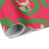 kerstpapier met bulledog cadeaupapier (Rol Hoek)