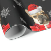 kerstpapier met bulledog cadeaupapier (Rol Hoek)