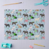 kerstpapier met bulledog tissuepapier (Craft)