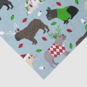 kerstpapier met bulledog tissuepapier (Detail)