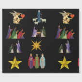 kerstpapier met cadeautjes voor kerstcadeautjes cadeaupapier (Vlak)